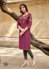 Suchitra By Kadlee Heavy Rayon Handwork Kurti Collections